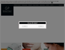 Tablet Screenshot of generalproject.com